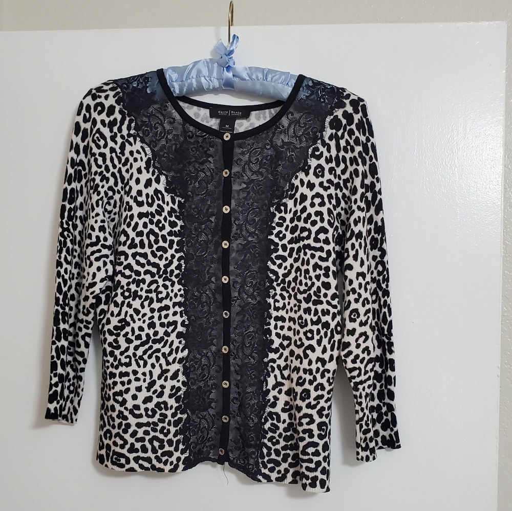 Retro Pinup style White House Black Market Sweater - size Medium